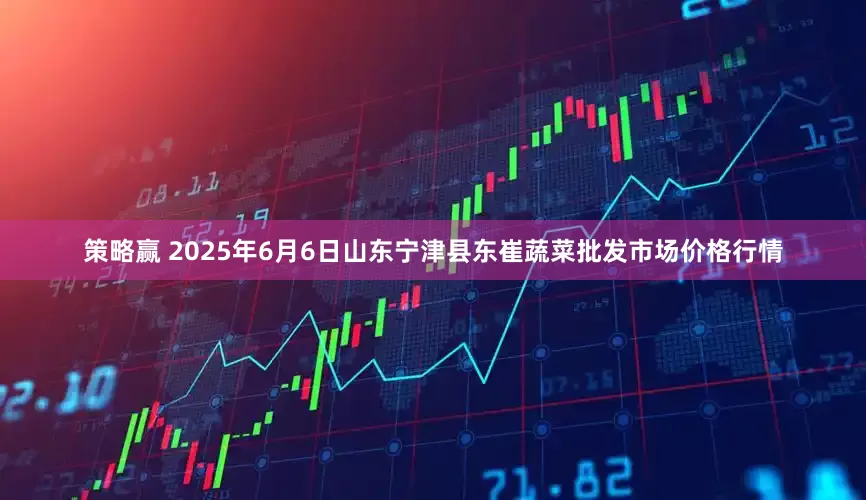 策略赢 2025年6月6日山东宁津县东崔蔬菜批发市场价格行情